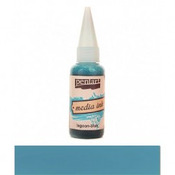 Pentart tusz media ink 20ml laguna