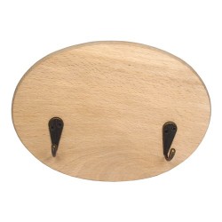 deska owalna z wieszakami 18*12*1,5 cm