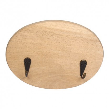 deska owalna z wieszakami 18*12*1,5 cm