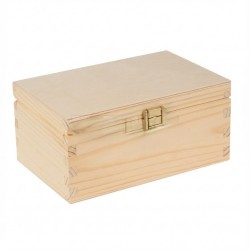 pudełko drewniane 21,5*14*10 cm z zapięciem