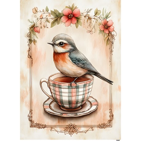 papier ryżowy A-5 10397 patszek,filżanka