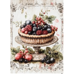 papier ryżowy A-5 9731 patera z owocami