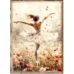 papier ryżowy A-5 12163 baletnica