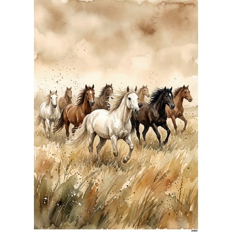 papier ryżowy A-5 20805 konie