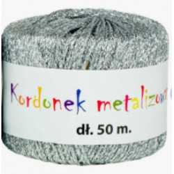kordonek metal.srebrny 2mm/50 m