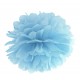 pompon z bibuły 35 cm j.niebieski