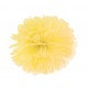 pompon z bibuły 25 cm żółty