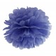 pompon z bibuły 25 cm granatowy