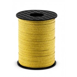 wstążka na szpulce 5mm/225 m złoty