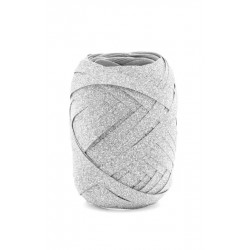 wstążka kokon 5mm/10m srebro