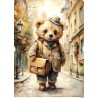 papier ryżowy A-5 22188 miś w mieście