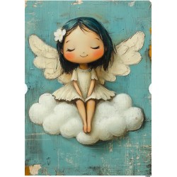 papier ryżowy A-5 12099 aniołek na chmurce