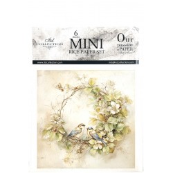 *** zestaw papierów mini 14,8*14,8cm wianki