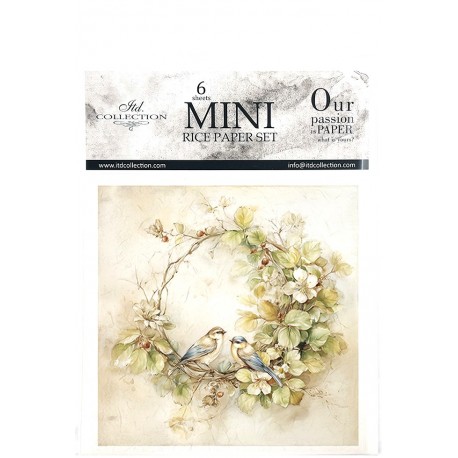 *** zestaw papierów mini 14,8*14,8cm wianki