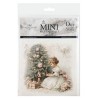 zestaw papierów mini 14,8*14,8cm choinka bn