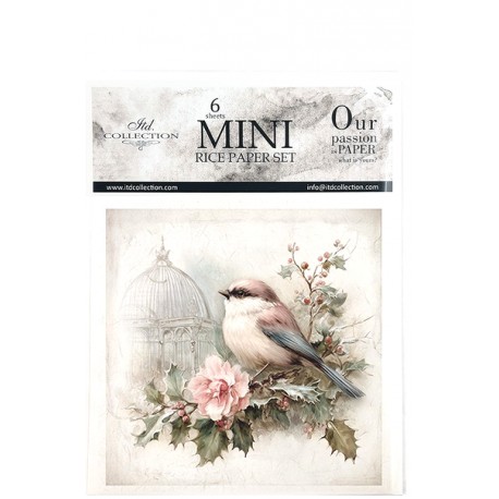 zestaw papierów mini 14,8*14,8cm ptaki