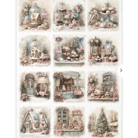  papier ryżowy A-4 R2879 mufinkowe święta