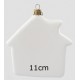 domek biały plast.11 cm