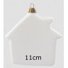 domek biały plast.11 cm