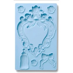 foremka silikonowa 20,30*12,7 cm  serce ramka,chwost LABLANCHE