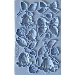 foremka silikonowa 20,30*12,7 cm  kokardy,dzwonki LABLANCHE
