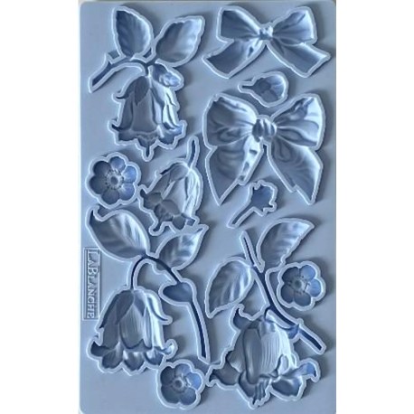 foremka silikonowa 20,30*12,7 cm  kokardy,dzwonki LABLANCHE