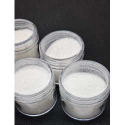 brokat sypki 20ml szklący śnieg 0,4mm biały