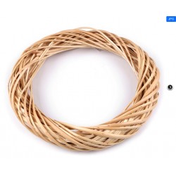 wianek pleciony naturalny 30 cm