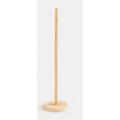 stojak drewniany z podstawą wys.25,5, podstawa 5,8 cm