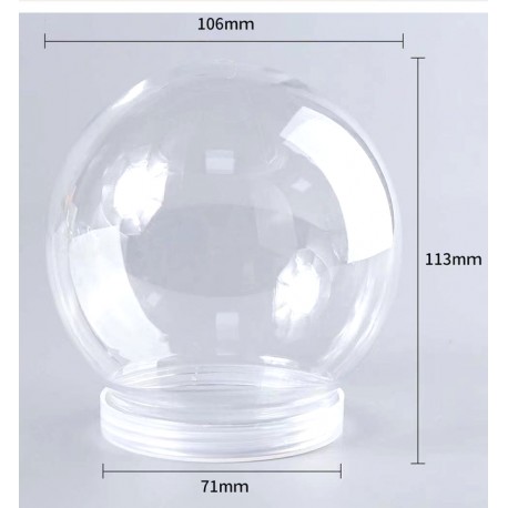 kula plastikowa 10,5 cm z podstawką