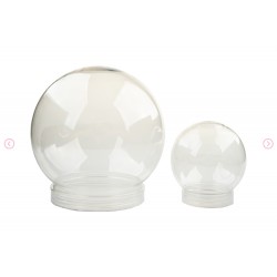kula plastikowa 8 cm i 14 cm z podstawką opk.2 szt
