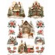 papier ryżowy a-4-076 chatka,renifer