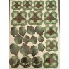 folia A-4 3d kwiaty petrol LaBlanche opk. 3 arkusze