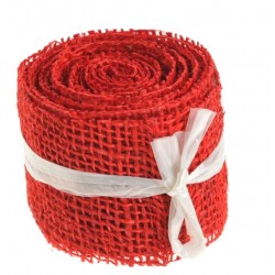 juta naturalna czerwona 6cm*3m