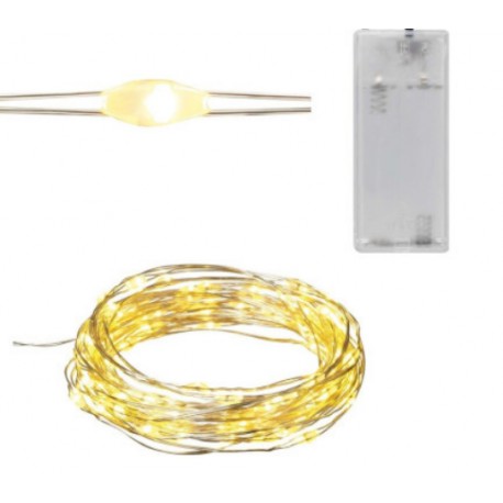 lampki led ciepłe światło 20 led na baterie