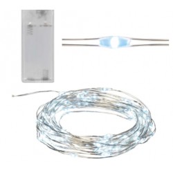 lampki led zimne światło 20 led na baterie