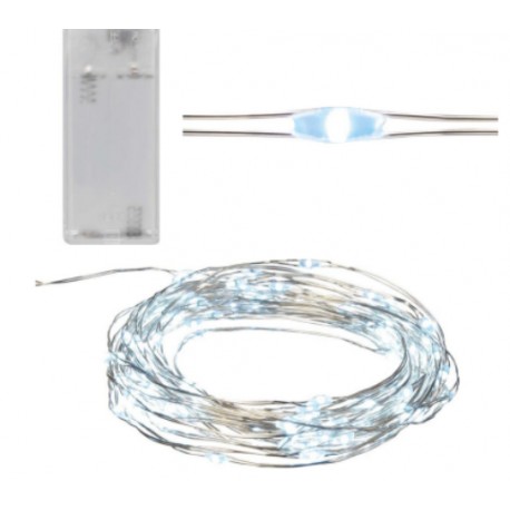 lampki led zimne światło 20 led na baterie