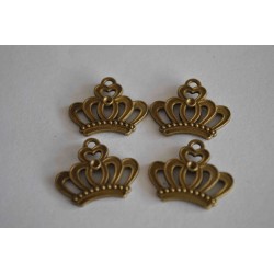 sz.metal korona brąz 1,7cm*2,2cm (op 4szt)