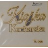 wycinanka TK-0496 napis książka kucharska 9cm*3cm*1,5cm