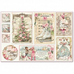 stamperia papier ryżowy  A-3 DSF382