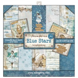 stamperia papier srap.zestaw 30*30 cm/ 10 BLUE STA