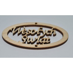 drew.ramka owalna -wesołych swiąt 4*7 cm- 