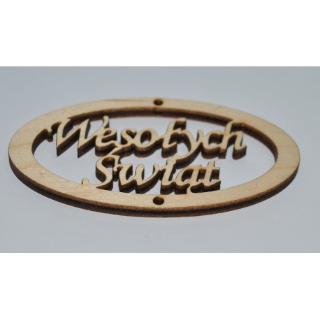 drew.ramka owalna -wesołych swiąt 4*7 cm- 