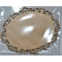 drew.ramka owalna zdobna 11*9 cm