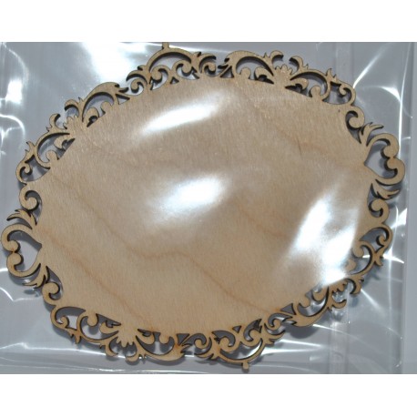 drew.ramka owalna zdobna 11*9 cm