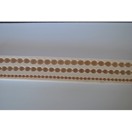odlewy silikonowe sznur pereł 29 cm