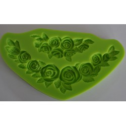 ***odlewy silikonowe różyczki  14*3cm i 8*3cm