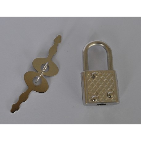 sz.metal klódka +kluczyki 1,5*3,5 cm