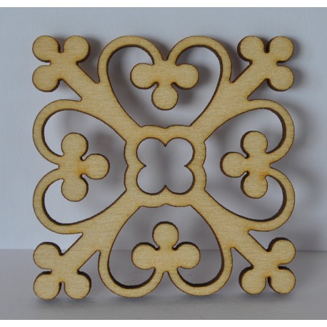 drew.mdf ornament kawdrat 4,7*4,7 cm