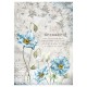 papier ryżowy A-4 DFSA4249 niebieski kwiat
